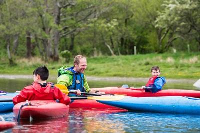 young canoers