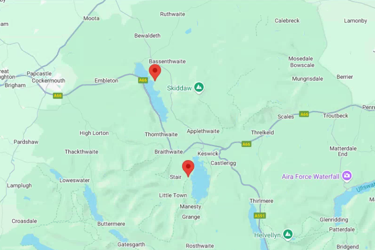 map of campsites